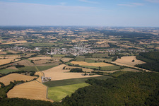 Vibraye in the state Sarthe, France viewn from the air