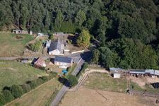 Semur-en-Vallon in the state Sarthe, France seen from a drone