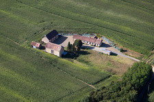 Drone image of Coudrecieux in the state Sarthe, France