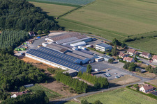 Bird's eye view of Métaseval in Semur-en-Vallon in the state Sarthe, France