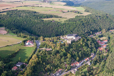 Altleiningen in the state Rhineland-Palatinate, Germany from above