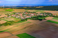 View of the town from the northwest in Tiefenthal in the state Rhineland-Palatinate, Germany