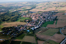 From the west in Hettenleidelheim in the state Rhineland-Palatinate, Germany