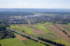 Saalbach Canal in the district Graben in Graben-Neudorf in the state Baden-Wuerttemberg, Germany