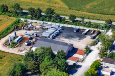 Aerial view of Finger Beton GmbH in Kuhardt in the state Rhineland-Palatinate, Germany