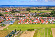 Aerial view of View from the southeast in Kuhardt in the state Rhineland-Palatinate, Germany