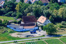 Aerial view of Old Mill in Hatzenbühl in the state Rhineland-Palatinate, Germany