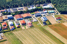 Aerial photograpy of In Gereut in Hatzenbühl in the state Rhineland-Palatinate, Germany