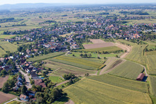 From the north in the district Legelshurst in Willstätt in the state Baden-Wuerttemberg, Germany