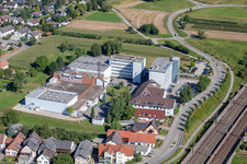 Klocke Pharma GmbH in the district Urloffen in Appenweier in the state Baden-Wuerttemberg, Germany viewn from the air