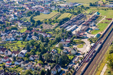 Station railway building of the Deutsche Bahn in Appenweier in the state Baden-Wurttemberg