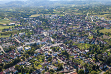 Town View of the streets and houses of the residential areas in Appenweier in the state Baden-Wurttemberg