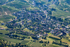 Aerial view of District Fessenbach in Offenburg in the state Baden-Wuerttemberg, Germany