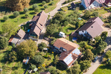 In the Ries in the district Fessenbach in Offenburg in the state Baden-Wuerttemberg, Germany from above
