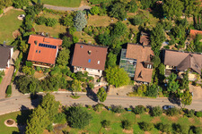 Oblique view of In the Black Forest in the district Fessenbach in Offenburg in the state Baden-Wuerttemberg, Germany