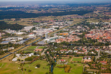 From the southeast in Offenburg in the state Baden-Wuerttemberg, Germany