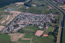 Town View of the streets and houses of the residential areas in the district Weier in Offenburg in the state Baden-Wurttemberg, Germany