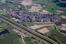 Town View of the streets and houses of the residential areas in the district Buehl in Offenburg in the state Baden-Wurttemberg, Germany