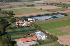 Nursery in Vollmersweiler in the state Rhineland-Palatinate, Germany out of the air