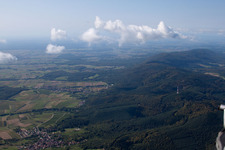 Bird's eye view of Cleebourg in the state Bas-Rhin, France