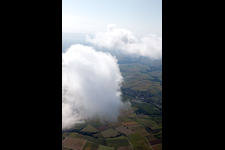 Riedseltz in the state Bas-Rhin, France from a drone