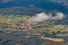 Wingen in the state Bas-Rhin, France from the plane