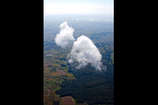 Cleebourg in the state Bas-Rhin, France viewn from the air