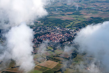 Aerial view of From the south in Wissembourg in the state Bas-Rhin, France