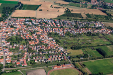 Lower Main Street in Steinfeld in the state Rhineland-Palatinate, Germany
