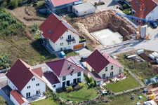 Aerial view of On the high trail in Kandel in the state Rhineland-Palatinate, Germany