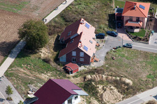 On the high trail in Kandel in the state Rhineland-Palatinate, Germany out of the air