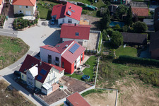 Bird's eye view of On the high trail in Kandel in the state Rhineland-Palatinate, Germany