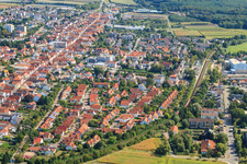 View of the town from the west in Kandel in the state Rhineland-Palatinate, Germany