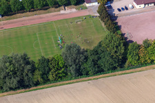 Football field of TuS 04 Hördt e. V in Hördt in the state Rhineland-Palatinate, Germany