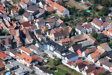 Town View of the streets and houses of the residential areas in Hoerdt in the state Rhineland-Palatinate