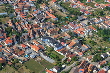 Aerial photograpy of Wörthstr in Hördt in the state Rhineland-Palatinate, Germany
