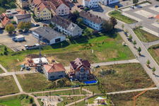 Drone image of On the high trail in Kandel in the state Rhineland-Palatinate, Germany