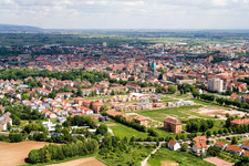 Landau-West in Landau in der Pfalz in the state Rhineland-Palatinate, Germany out of the air