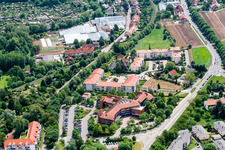 Aerial view of At the Kreuzmühle in Landau in der Pfalz in the state Rhineland-Palatinate, Germany