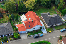 In the mill garden in Eppelsheim in the state Rhineland-Palatinate, Germany from above