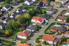 Schillerstraße from the east in Eppelsheim in the state Rhineland-Palatinate, Germany
