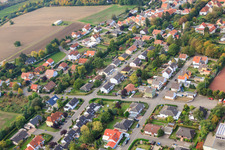 Schillerstraße from the northeast in Eppelsheim in the state Rhineland-Palatinate, Germany
