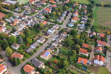 Aerial photograpy of In the mill garden from the west in Eppelsheim in the state Rhineland-Palatinate, Germany