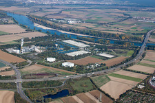 BASF wastewater treatment plant in the district Mörsch in Frankenthal in the state Rhineland-Palatinate, Germany