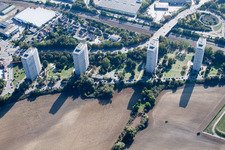 Oggersheim, At the Froschlache in the district Friesenheim in Ludwigshafen am Rhein in the state Rhineland-Palatinate, Germany