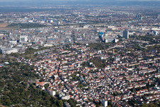 Building and production halls on the premises of the chemical manufacturers BASF behind Friesenheim in Ludwigshafen am Rhein in the state Rhineland-Palatinate
