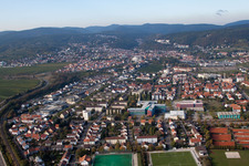 Town View of the streets and houses of the residential areas in the district Ungstein in Bad Duerkheim in the state Rhineland-Palatinate
