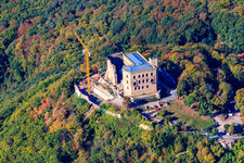 Aerial view of Castle Hambach in Neustadt in the Weinstrasse in the state Rhineland-Palatinate