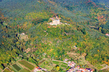 Castle Hambach in Neustadt in the Weinstrasse in the state Rhineland-Palatinate out of the air
