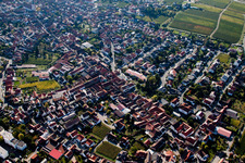 Drone image of Maikammer in the state Rhineland-Palatinate, Germany